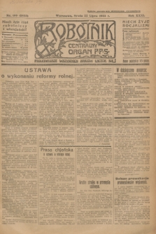 Robotnik : centralny organ P.P.S. R.31, nr 199 (22 lipca 1925) = nr 2653