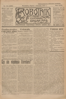 Robotnik : centralny organ P.P.S. R.31, nr 215 (7 sierpnia 1925) = nr 2668