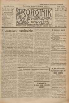 Robotnik : centralny organ P.P.S. R.31, nr 220 (12 sierpnia 1925) = nr 2673