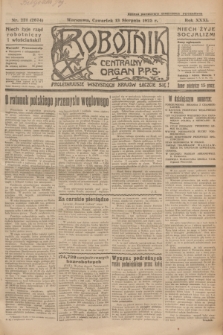 Robotnik : centralny organ P.P.S. R.31, nr 221 (13 sierpnia 1925) = nr 2674