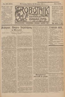 Robotnik : centralny organ P.P.S. R.31, nr 236 (29 sierpnia 1925) = nr 2679