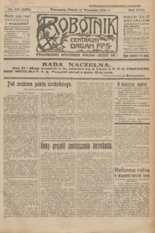 Robotnik : centralny organ P.P.S. R.31, nr 249 (11 września 1925) = nr 2692