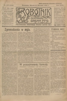 Robotnik : centralny organ P.P.S. R.31, nr 253 (15 września 1925) = nr 2696