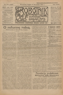 Robotnik : centralny organ P.P.S. R.31, nr 256 (18 września 1925) = nr 2699