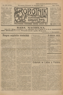 Robotnik : centralny organ P.P.S. R.31, nr 262 (24 września 1925) = nr 2705