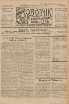 Robotnik : centralny organ P.P.S. R.31, nr 264 (26 września 1925) = nr 2707