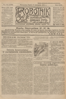 Robotnik : centralny organ P.P.S. R.31, nr 326 (27 listopada 1925) = nr 2769