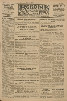 Robotnik : centralny organ P.P.S. R.33, № 27 (28 stycznia 1927) = № 3185