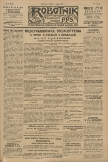 Robotnik : centralny organ P.P.S. R.33, № 48 (18 lutego 1927) = № 3208