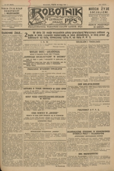 Robotnik : centralny organ P.P.S. R.33, № 137 (20 maja 1927) = № 3337