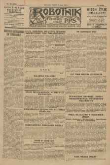 Robotnik : centralny organ P.P.S. R.33, nr 192 (15 lipca 1927) = nr 3392