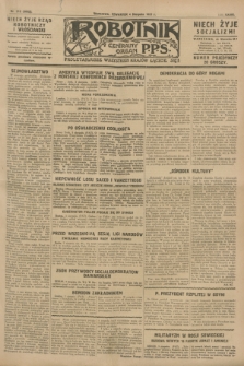 Robotnik : centralny organ P.P.S. R.33, nr 212 (4 sierpnia 1927) = nr 3052