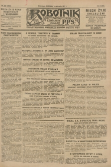 Robotnik : centralny organ P.P.S. R.33, nr 222 (14 sierpnia 1927) = nr 3062