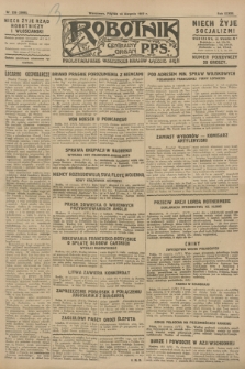 Robotnik : centralny organ P.P.S. R.33, nr 226 (19 sierpnia 1927) = nr 3066