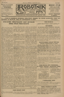 Robotnik : centralny organ P.P.S. R.33, nr 277 (9 października 1927) = nr 3117