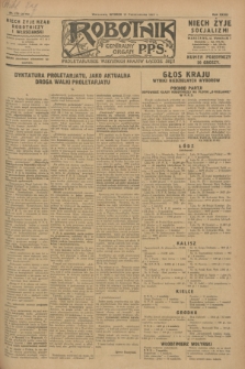 Robotnik : centralny organ P.P.S. R.33, nr 279 (11 października 1927) = nr 3119