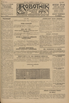 Robotnik : centralny organ P.P.S. R.33, nr 312 (13 listopada 1927) = nr 3152