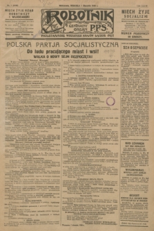 Robotnik : centralny organ P.P.S. R.34, nr 1 (1 stycznia 1928) = nr 3198