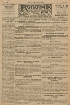 Robotnik : centralny organ P.P.S. R.34, nr 4 (4 stycznia 1928) = nr 3201
