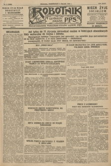 Robotnik : centralny organ P.P.S. R.34, nr 9 (9 stycznia 1928) = nr 3206