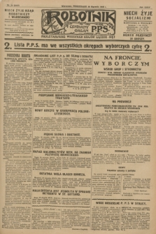 Robotnik : centralny organ P.P.S. R.34, nr 30 (30 stycznia 1928) = nr 3227