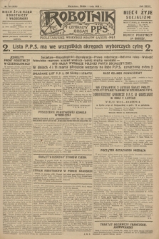 Robotnik : centralny organ P.P.S. R.34, nr 32 (1 lutego 1928) = nr 3229