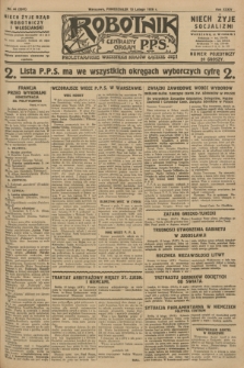Robotnik : centralny organ P.P.S. R.34, nr 44 (13 lutego 1928) = nr 3241
