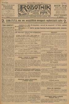Robotnik : centralny organ P.P.S. R.34, nr 46 (15 lutego 1928) = nr 3243