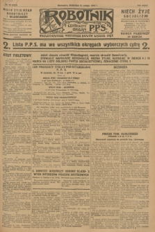 Robotnik : centralny organ P.P.S. R.34, nr 50 (19 lutego 1928) = nr 3247