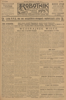 Robotnik : centralny organ P.P.S. R.34, nr 51 (20 lutego 1928) = nr 3248