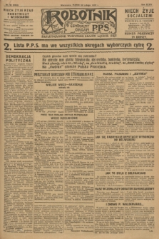 Robotnik : centralny organ P.P.S. R.34, nr 55 (24 lutego 1928) = nr 3252