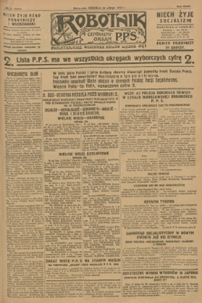 Robotnik : centralny organ P.P.S. R.34, nr 57 (26 lutego 1928) = nr 3254