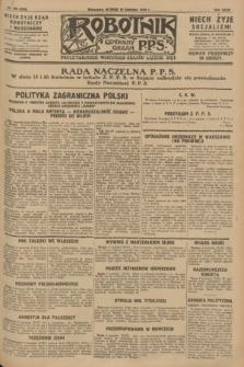 Robotnik : centralny organ P.P.S. R.34, nr 100 (10 kwietnia 1928) = nr 3295