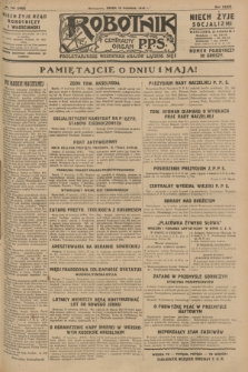 Robotnik : centralny organ P.P.S. R.34, nr 108 (18 kwietnia 1928) = nr 3303