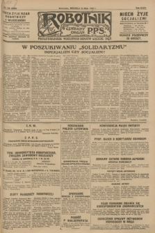 Robotnik : centralny organ P.P.S. R.34, nr 133 (13 maja 1928) = nr 3328