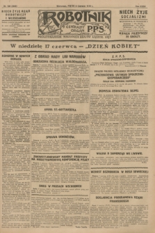Robotnik : centralny organ P.P.S. R.34, nr 158 (8 czerwca 1928) = nr 3352