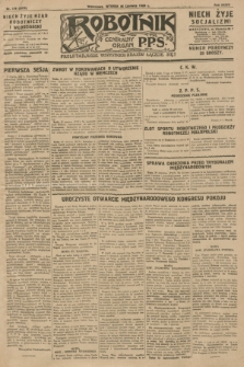 Robotnik : centralny organ P.P.S. R.34, nr 176 (26 czerwca 1928) = nr 3375