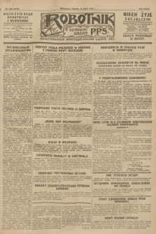 Robotnik : centralny organ P.P.S. R.34, nr 208 (27 lipca 1928) = nr 3316