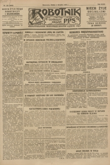 Robotnik : centralny organ P.P.S. R.34, nr 220 (8 sierpnia 1928) = nr 3418
