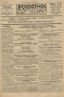 Robotnik : centralny organ P.P.S. R.34, nr 255 (12 września 1928) = nr 3452