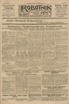 Robotnik : centralny organ P.P.S. R.34, nr 264 (21 września 1928) = nr 3471