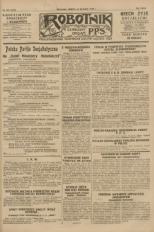 Robotnik : centralny organ P.P.S. R.34, nr 265 (22 września 1928) = nr 3472