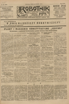 Robotnik : centralny organ P.P.S. R.34, nr 271 (28 września 1928) = nr 3478
