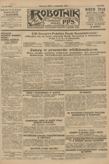 Robotnik : centralny organ P.P.S. R.34, nr 276 (3 października 1928) = nr 3483