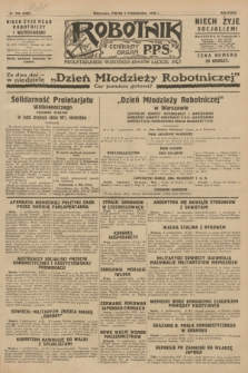 Robotnik : centralny organ P.P.S. R.34, nr 278 (5 października 1928) = nr 3485