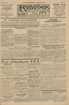 Robotnik : centralny organ P.P.S. R.34, nr 298 (22 października 1928) = nr 3504