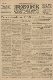 Robotnik : centralny organ P.P.S. R.34, nr 305 (29 października 1928) = nr 3512