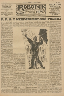 Robotnik : centralny organ P.P.S. R.34, nr 319 (11 listopada 1928) = nr 3526