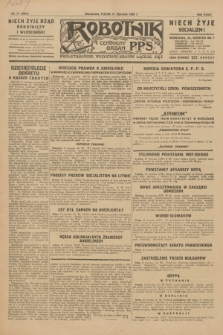 Robotnik : centralny organ P.P.S. R.35, nr 11 (11 stycznia 1929) = nr 3583