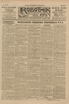 Robotnik : centralny organ P.P.S. R.35, nr 28 (28 stycznia 1929) = nr 3599